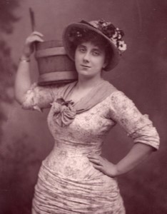United Kingdom Theatre Stage Actress Leonora Braham Patience old Photo 1880
