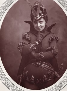 United Kingdom Theatre Stage Actress Lizzie St.Quinten Mefisto old Photo 1880