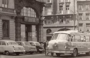 Belgium Brussels Bus Maria Loix Lace Work old Amateur Photo 1950's