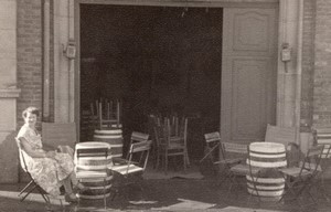 Belgium Dinant Cabaret des Ardennes Terrace old Amateur Photo 1950's #1