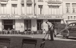 Belgium Dinant Hotel du Commerce old Amateur Photo 1950's