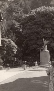 Belgium Dinant Statue Triomphe de la Lumiere Wiertz Haen? Amateur Photo 1950's