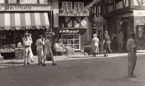 Germany Bernkastel Street Scenes Shops old Amateur Photo 1950's #1