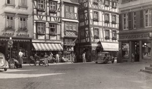 Germany Bernkastel Street Scenes Shops old Amateur Photo 1950's #2