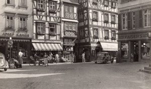 Germany Bernkastel Street Scenes Shops old Amateur Photo 1950's #2
