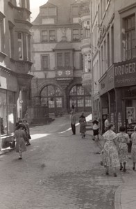 Germany Bernkastel Street Scenes Shops old Amateur Photo 1950's #3