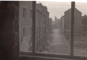 Germany Cologne Street seen through a Window old Amateur Photo 1950's