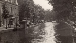 Pays-Bas Amsterdam Canal Ancienne Photo Amateur 1950's