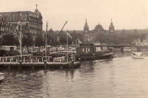 Netherlands Amsterdam Dock old Amateur Photo 1950's