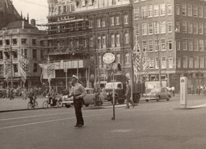 Netherlands Amsterdam Street Scene old Amateur Photo 1950's