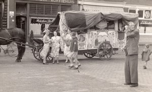 Netherlands Delft Coffee House Dutch Street Organ old Amateur Photo 1950's