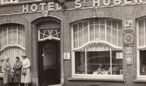Belgium Bruges Brugge Hotel St Hubert old Amateur Photo 1950's