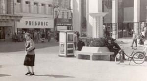 France Poitiers Prisunic Theatre Place d'Armes old Amateur Photo 1950's