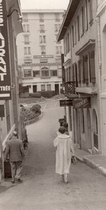France Biarritz Hotel Plaza Hotel Francais Restaurant old Amateur Photo 1950's