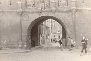Espagne Burgos Arc de Santa María Ancienne Photo Amateur 1950's