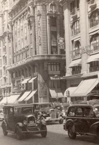 Spain Madrid Avenida de Jose Antonio Automobiles old Amateur Photo 1950's #1