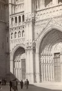 Spain Toledo Cathedral Puerta del Perdón old Amateur Photo 1950's