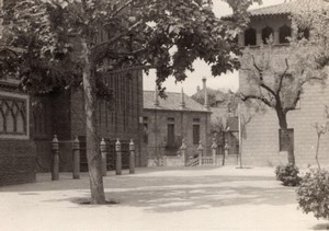 Spain Barcelona Torre Utebo Tower? old Amateur Photo 1950's