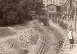 Spain Montserrat Train Station old Amateur Photo 1950's