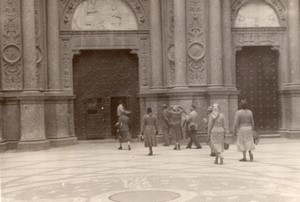 Spain Montserrat Monastery old Amateur Photo 1950's