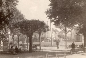 France Limoges Square park trees old Amateur Photo 1950's