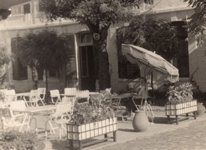 France Sens Café or Hotel? Terrace old Amateur Photo 1950's