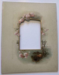 Colorful Photo Album Page 250x320mm for Cabinet Card Countryside circa 1880