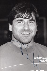 Football Soccer Player Gérard Bernardet Montpellier Signed Universal Photo 1987
