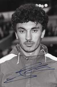 France Football Soccer Player Éric Guérit old Signed Universal Photo circa 1990