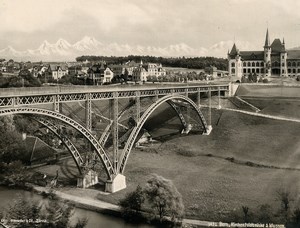 Switzerland Bern Museum Kirchenfeldbrücke Kirchenfeld Old Photo Schroeder 1890