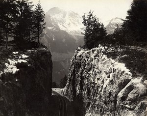 Switzerland Brunig Railway Line Brünigbahn Old Photo Sommer 1890