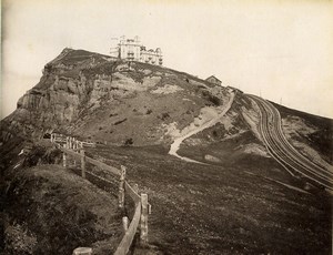 Switzerland Rigi Kulm Hotel Bernese Alps Old Photo Sommer 1890