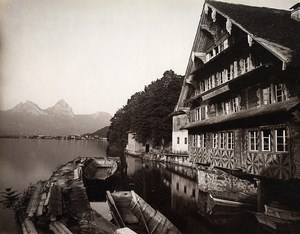 Switzerland Treib Wirtschaft Lake Lucerne Vierwaldstättersee Photo Sommer 1890