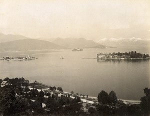 Switzerland Lake Maggiore Borromean Islands Isole Borromee Old Photo Nessi 1890