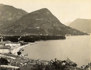 Switzerland Lugano Monte Brè Old Photo Nessi 1890