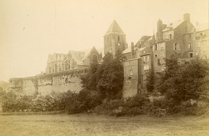 France Baie de Somme Saint Valery sur Somme Church City Walls Old Photo 1885