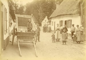 France Baie de Somme Saint Valery sur Somme Fishermen House Old Photo 1885