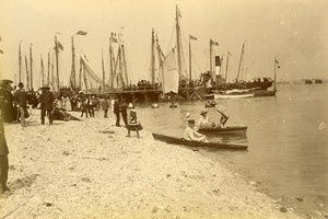 France Baie de Somme Le Crotoy Saint Valery sur Somme Fishing boats Photo 1885