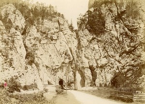 Switzerland Clue de Moutier Tunnel Old Photo Petitclerc 1896