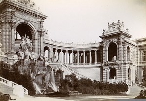 France Marseille Palais de Longchamps Palace Old Photo Jusniaux 1895