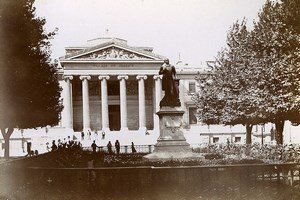 France Marseille Berryer Statue and Law Court Old Photo Jusniaux 1895
