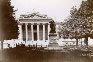 France Marseille Berryer Statue and Law Court Old Photo Jusniaux 1895