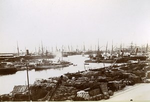 France Marseille-Fos Port Basins of la Joliette Old Photo Jusniaux 1895