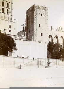 France Avignon Palais des Papes Tower Calvary Old Photo Jusniaux 1895