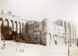 France Avignon Palais des Papes Old Photo Jusniaux 1895