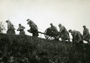 France Chalons en Champagne Military Maneuvers Gun Old Meurisse Photo 1930