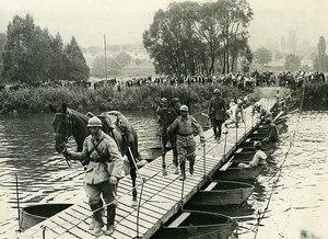 France Marne Vincelles Dormans Military Maneuvers Bridge Old Meurisse Photo 1930