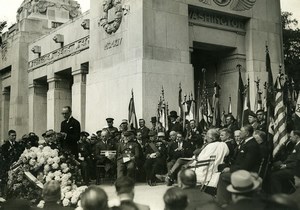 France Military Commemoration of Memorial Day Old Meurisse Photo 1930