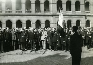 France Paris Rhineland Veterans Flag Presentation Old Photo Meurisse 1934