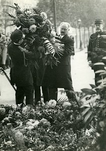 France Paris Military Albert Lebrun Wreath Unknown Soldier Photo Meurisse 1934